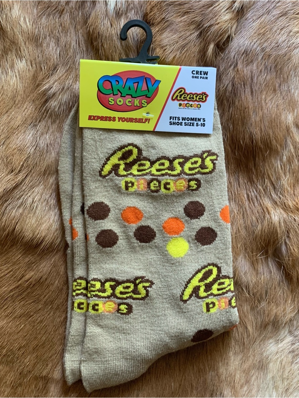 BRAND NEW Reese’s pieces Crazy Socks woman’s 5-10